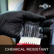 FINITEX Black Nitrile Gloves, 5 Mil Food-Safe, Chemical-Resistant, Latex-Free, Powder-Free, 100 Pack, XL