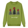 thumbnail image 1 of T-shirts pour Femmes Manches Longues Décontractées avec Col Rond et Imprimé pour Noël, 1 of 4