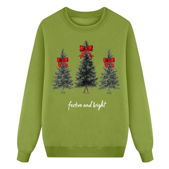 Hauts de Mode pour Femmes - T-Shirt Imprimé à Manches Longues Décontracté - Chandails en Molleton Élégants Sans Capuche