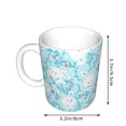 thumbnail image 2 of Yiaed Cute Rabbit Print Ceramics Coffee,Large Handle Design,Extra Large Tea and Coffee Cup for Office and Home Mugs, 2 of 6