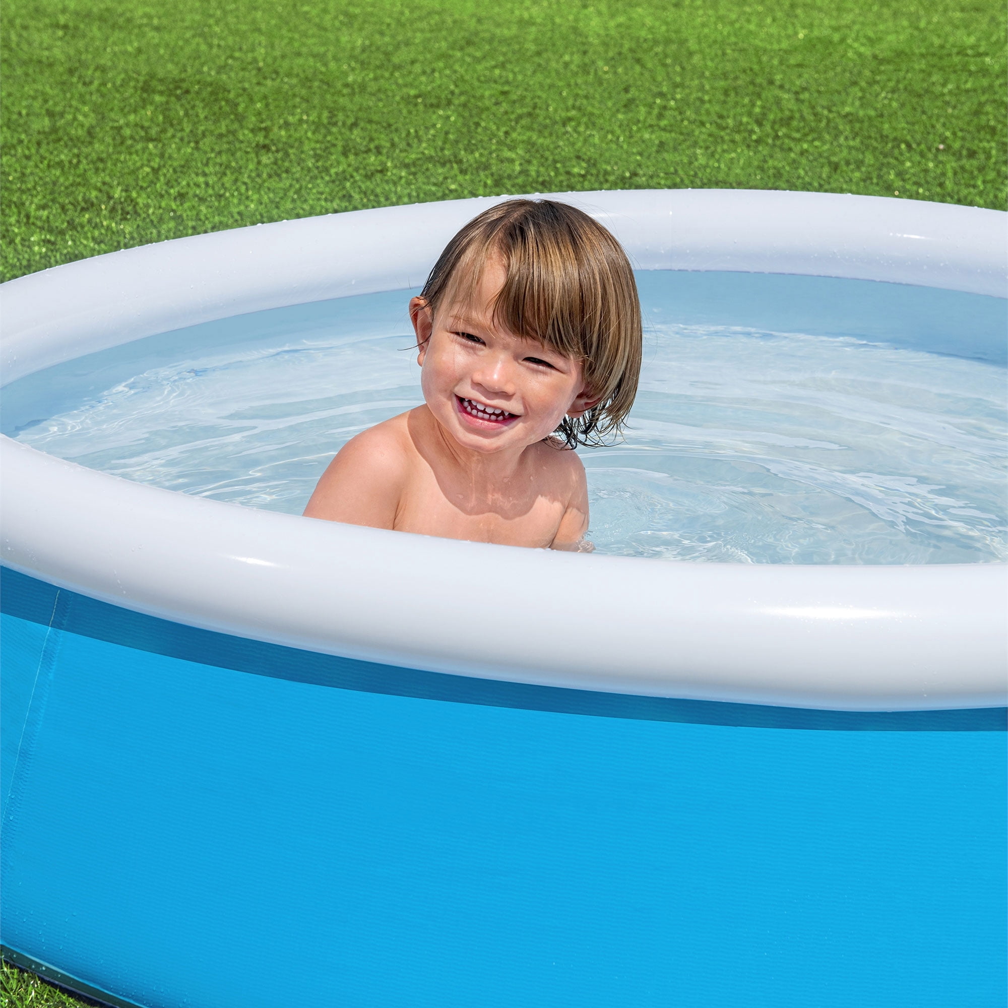 H2OGO! 5' x 15" Inch My First Fast Set Inflatable Ring Kiddie Swimming Pool