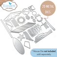 thumbnail image 2 of Set de troqueles Elizabeth Craft Designs Beach Scenery de 20 piezas, 2 of 6
