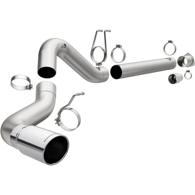 Magnaflow Performance Exhaust System Kit 17872 Pro Diesel Diesel Particulate Filter Back System; Stainless Steel; Without Muffler; 5 Inch Pipe Diameter; Single Exhaust With Single Exit
