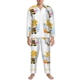 thumbnail image 3 of Sikiie Gnomes Honey Bee Mens Pajama Set, Soft Warm Long Sleeve Sleepwear, Cozy Button-Down Pjs for Men-Medium, 3 of 7