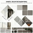 thumbnail image 4 of EUWBSSR 8Pcs Wall Mirror Tiles 8inch Self Adhesive Acrylic Mirror Square Full Length Mirror Wall Stickers Full Body Home Wall Mirror Sheets Flexible Mirror Sheets Mirror Stickers, 4 of 12