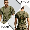 thumbnail image 6 of Camo Suspenders for Men Heavy Duty Adjustable X Back 1.4" Wide Mens Suspenders with 4 Snap Hook, 6 of 6