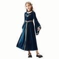 thumbnail image 1 of MIASHUI Robe Élégante pour Filles Halloween et Robe de Fête Historique Bleu, 7-8 Ans, 1 of 2