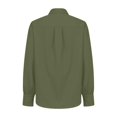 thumbnail image 5 of HLKJKLS Winter Clothing For Women Printed Long Sleeve Shirt Lapel Buttons Loose Casual Work Polyester Spandex Green S-3Xl, 5 of 5