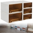 thumbnail image 2 of Mini caja de almacenamiento con 5 cajones, cajón de casa de muñecas, joyero, sala de almacenamiento ordenada Blanco y marrón perfke Cesta de almacenamiento en miniatura, 2 of 8
