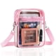 thumbnail image 1 of Bolso de mano MoKo Clear Crossbody con correa ajustable rosa, 1 of 7