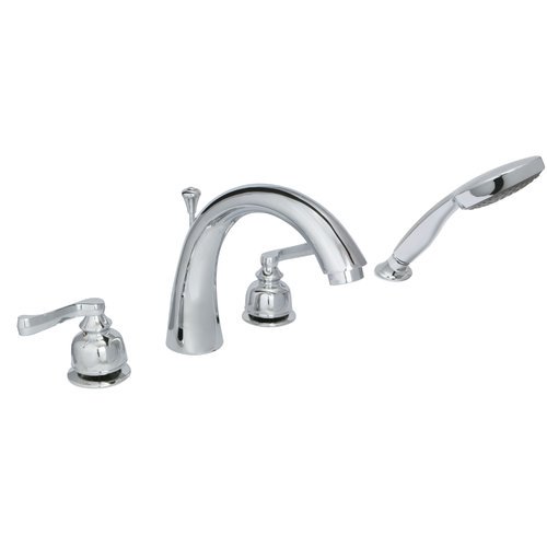 Huntington Brass Sienna Double Handle Deck Mounted Roman Tub Faucet