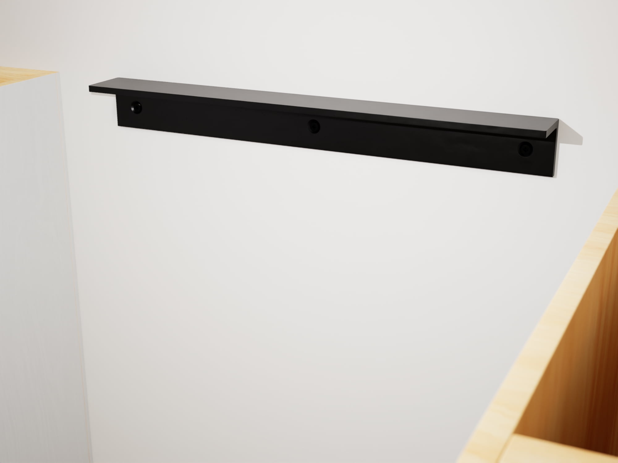 The Original Granite Bracket Heavy Duty Wall Cleat Countertop Support Bracket, 24 Inch, Durable Finish