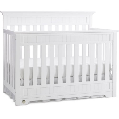 Fisher Price Lakeland 5 In 1 Convertible Crib White Walmart Com