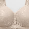 thumbnail image 5 of Fznquz Seamless Bras for Women Plus Size Soft Daisy No Wire Front Closure Gray Everyday Bras for Women, 5 of 6