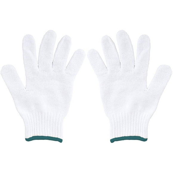 Cotton Knit Work Gloves - One Size, 10 Pack