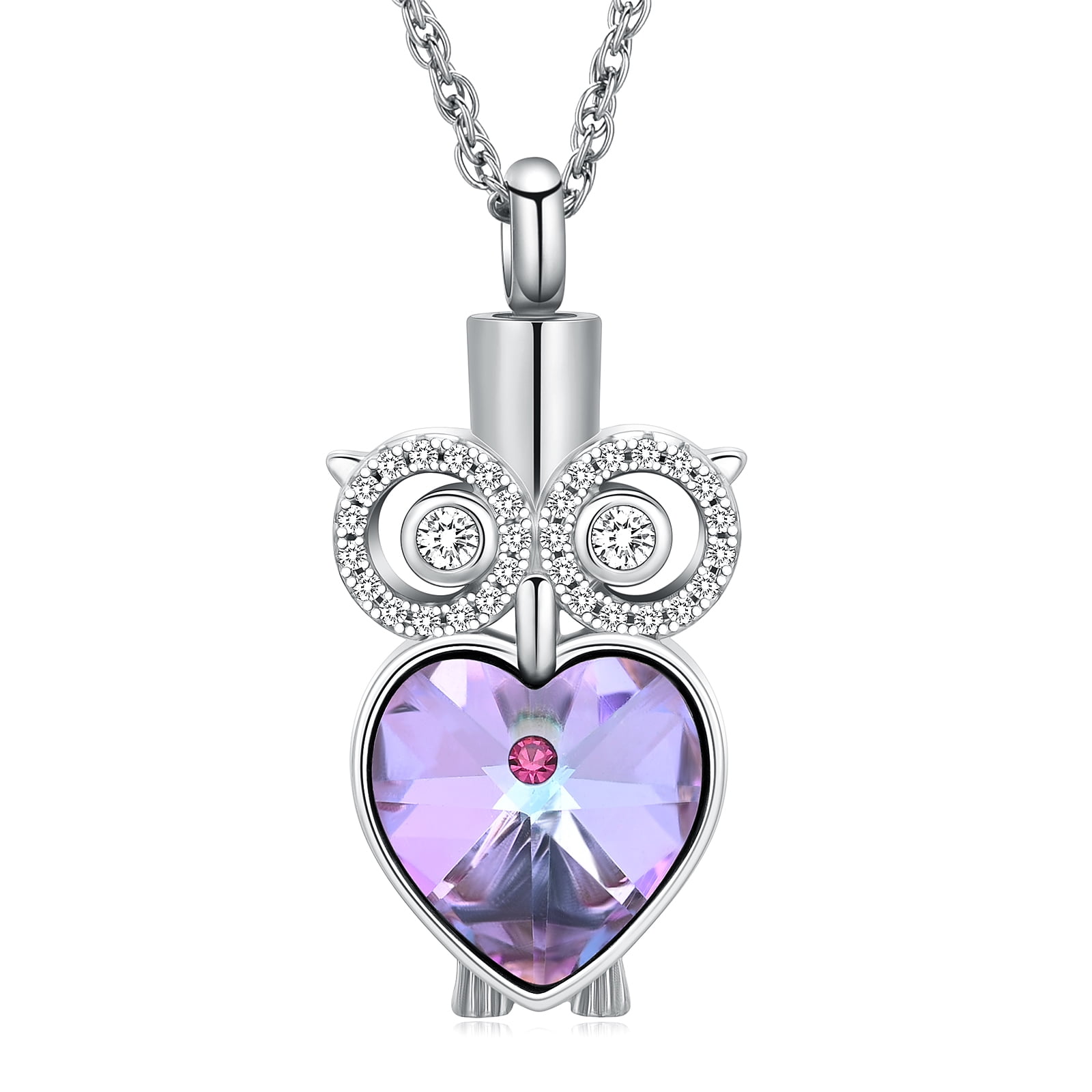 Owl Urn Necklace for Ashes Owl Cremation Jewelry for Ashes of Loved Ones Keepsake Jewelry for Women Keepsake