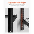 thumbnail image 5 of 3-Tier Heavy Duty Wall Garage Shelving 11x36 Inch Steel Wall Mounted Shelving Unit 450 LBS Total Capacity Floating Storage Metal Rack for Garage Laundry Workshop Kitchen Black, 5 of 6
