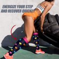 thumbnail image 3 of 8 Pairs Copper Compression Socks for Women & Men Circulation 15-20 mmhg - Better Blood Flow, Swelling, Best Support for Medical, Running, Nursing, 3 of 7