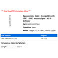 thumbnail image 2 of Speedometer Cable - Compatible with 1981 - 1983 Mercury Lynx 1.6L 4-Cylinder 1982, 2 of 2