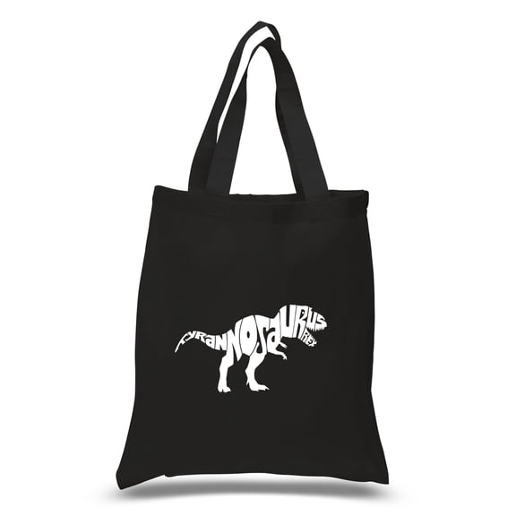 LA Pop Art Small Word Art Tote Bag - TYRANNOSAURUS REX