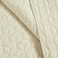 thumbnail image 6 of Lush Decor French Country Geo Ruffle Skirt Textured Tailored Drop Bedspread King, Ivory, 3-Pc Set, 6 of 7