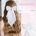 thumbnail image 3 of LQQBOX Hair Bows for Girls and Women - 3 Pcs Ribbon Hair Accessories in Black, White, and Pink, 3 of 7