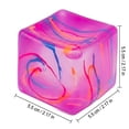 thumbnail image 2 of Cube Squeeze Toys Squeeze Stress Toys Silicone Sensory Squeeze Relaxation Toys Relaxation Relief Pink Purple Swirl 1 Pack, 2 of 3