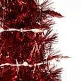 thumbnail image 3 of Northlight 4' Pre-Lit Red Pop-Up Tinsel Christmas Tree, Clear Lights, 3 of 6