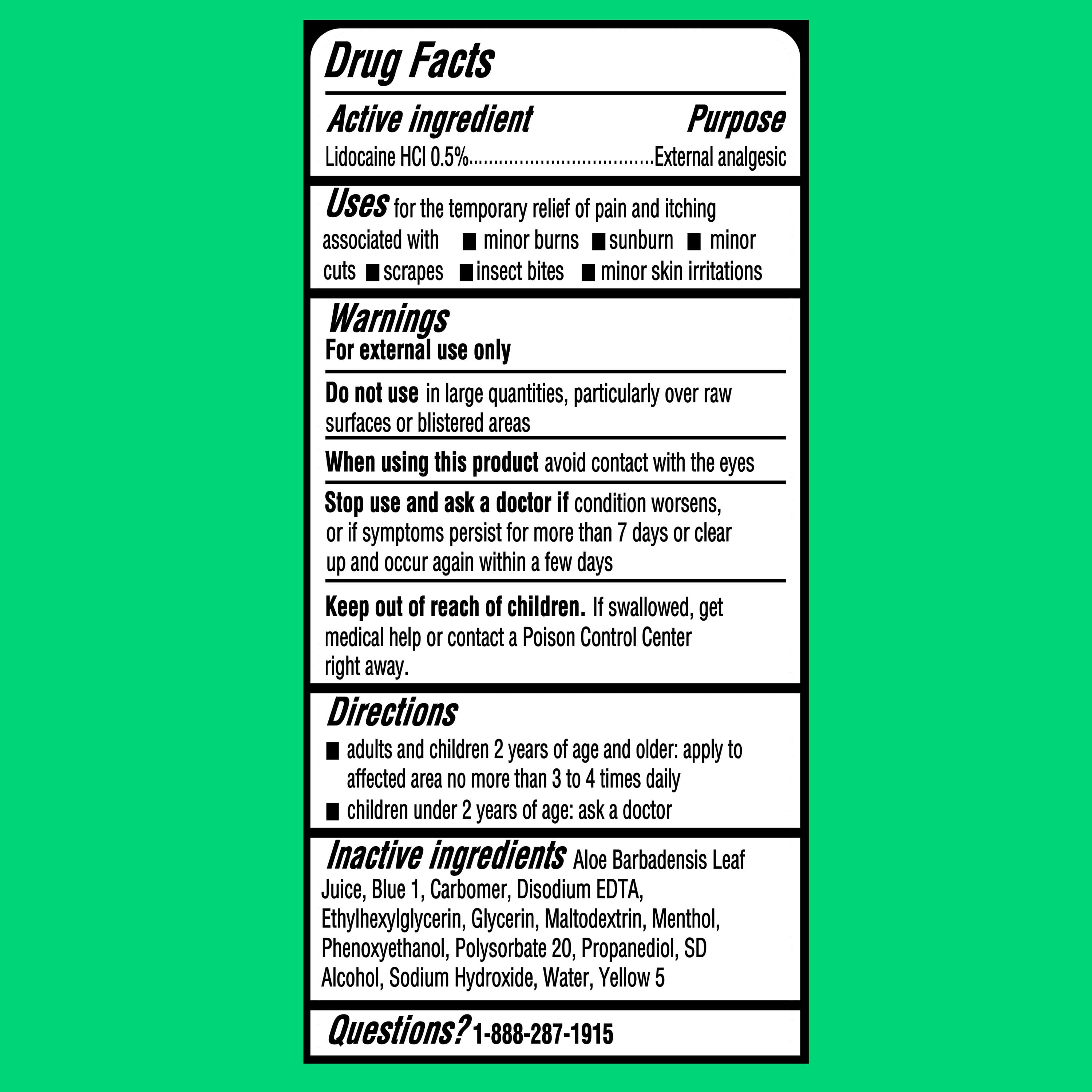(2 pack) Equate Burn Relief Gel with Lidocaine, 8 oz