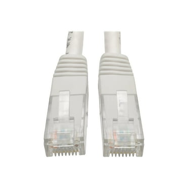 Tripp Lite 2ft Cat6 Gigabit Molded Patch Cable (RJ45 M/M), White