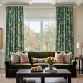 thumbnail image 5 of Jainmy Farmhouse Hummingbird Patterned Curtain,Thermal Insulated Blackout Curtains for BedroomDining Living Room,Rod Pocket Back Tab Drapes,52x96 inch,Set of 2,Sage Green, 5 of 9