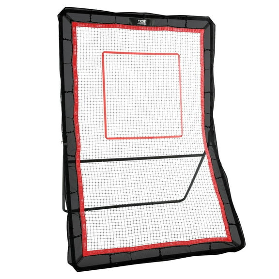 Lacrosse Rebounder for Backyard, 5x7 Ft Multi-Sport Training Net – Adjustable Baseball, Softball, Volleyball Rebounder with Target for Solo Practice