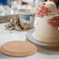 thumbnail image 4 of OUNONA Clay Wedging Board for Pottery 1Set Wooden Chocolate Round Dishes Beginners Crafting, 4 of 8