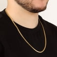 thumbnail image 3 of Yellow Gold Plated 925 Sterling Silver 4.2MM Miami Cuban Chain Necklace - 24", 3 of 8