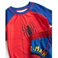 thumbnail image 5 of Marvel Spiderman Boys Rash Guard Set - 2 Piece UPF50+ Quick Dry Swim Shirt & Swim Trunks for Boys, 5 of 7