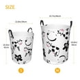 thumbnail image 5 of Balery Cute Cow and Milk Stains Round Laundry Basket with Handles Waterproof Freestanding Laundry Hamper for Clothes Toys in the Dorm and Family-Small, 5 of 8