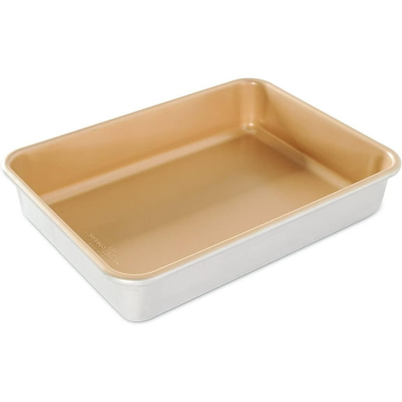 Naturals Aluminum NonStick 9x13-Inches Cake Pan,Silver