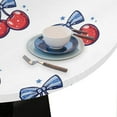 thumbnail image 6 of muroi Food Cherry Round Elastic Tablecloth Outdoor Table Cloth Fitted Tables Cover for Picnic Patio Dining Party Indoor 45" - 56", 6 of 6