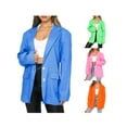 thumbnail image 5 of Blotona Women Oversized Blazer Lightweight Open Front Cardigan Lapel Jacket Work Blazer Office Coat Vintage Outerwear, 5 of 6