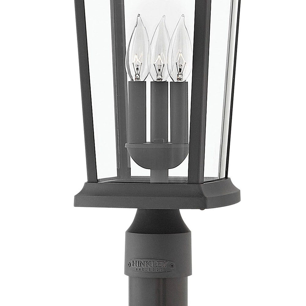 3 Light Large Outdoor Low Voltage Post Top or Pier Mount Lantern in Traditional Style 10 inches Wide By 22.75 inches High-Oil Rubbed Bronze Finish-E12