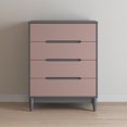 thumbnail image 4 of Child Craft Wynwood 32" 4-Drawer Chest for Nursery or Bedroom, Anti-Tip Kit, Modern Style, Rose Graphite, 4 of 6