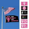 thumbnail image 1 of Lubelski Feminism Flag Slogan Printing Colorful Lightweight Soft Fade Resistant Support Attitude Rectangular Shape Light Floating Hanging Flag for Garden, 1 of 7