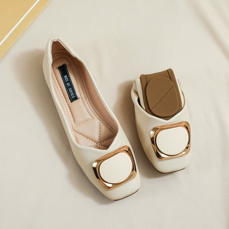 

Single-layer shoes for women new summer fairy style elegant French soft bottom autumn shoes low mouth all-match peas shoes