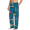 thumbnail image 2 of Daiia Transportations with Buildings Men's Sleep Pant with Pockets and Drawstring,Pajama Pants-Small, 2 of 9
