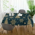 thumbnail image 6 of SKYSONIC Christmas Tree Tablecloth Waterproof Washable Polyester Square Table Cover Durable Tablecloth for Kitchen Dining Table Party Decor (60 X 120 Inch), 6 of 7