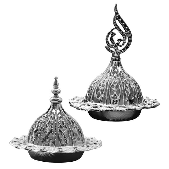 HIBIBUD 2Setpcs Wax Melt Warmer,Exquisite Hollow Design Wax Warmer for Scented Wax,Heat Insulation and Anti-Scalding Candle Lamp Warmer,style8