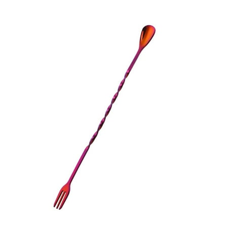 

HUAQUE Stirring Spoon Stainless Steel Double Head Long Handle Easy to Clean Food Grade Cocktail Stirrer Bar Bartender Essential for Gift