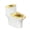 Sunflower Sheet Music Pattern, variant on HELLHERO Mother's Day Stretch Toilet Lid Cover and Toilet Tank Lid Cover & Washable and Reusable Elastic Edge Elastic Bottom with 2 Pack Toilet Top Cover