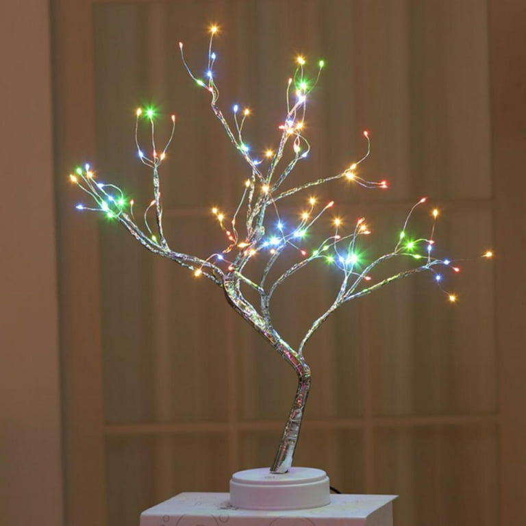 LED Copper Wire Shimmer Tree Light 108 LED 36 LED Pearl Battery