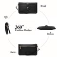 thumbnail image 5 of GAEKEAO Wristlet Wallets for Women Rfid Blocking Vegan Leather Card Phone Holder with 10 Card Slots 2 ID Window, 5 of 8